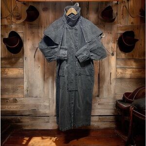 The Australian Outback collection vintage cotton long duster/ trench coat Medium